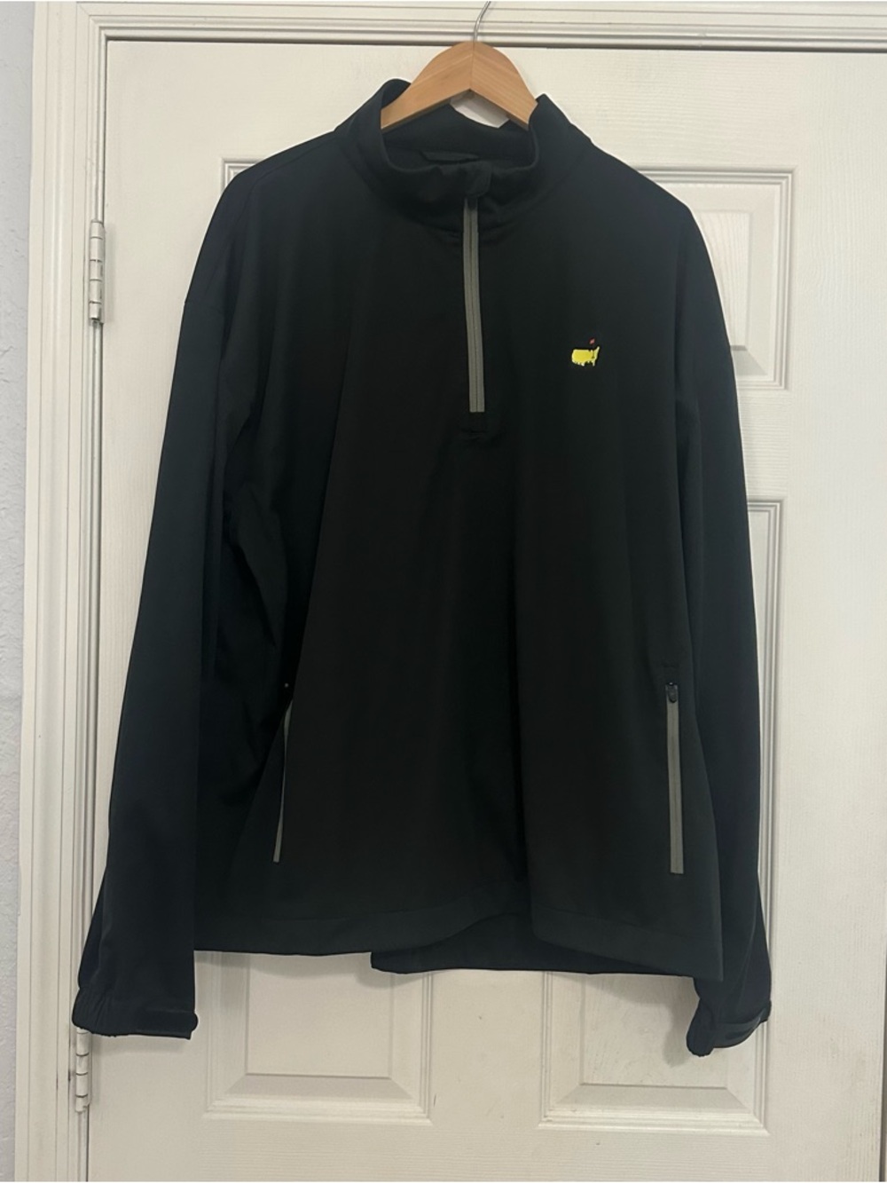 Masters Tech Augusta Golf Tournament quarter zip Pullover Black XL Men’s Jacket